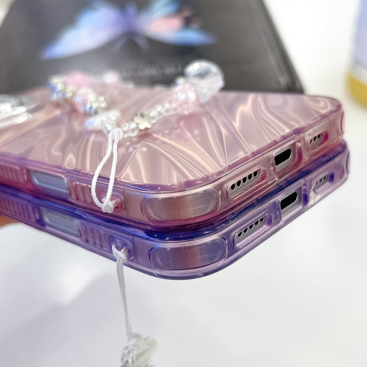 Plating Glitter Texture Chain Wristband TPU Phone Case with Lens Film, Series 4
