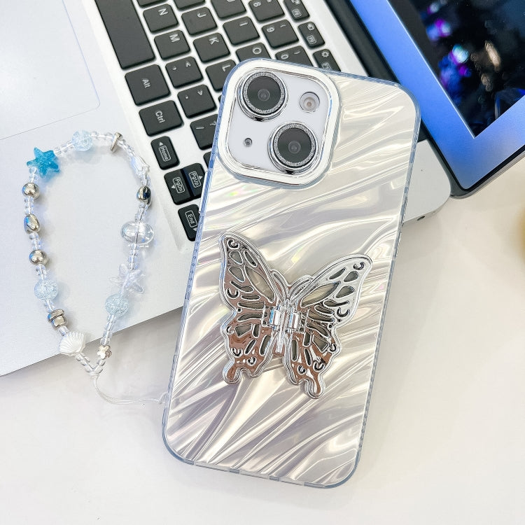 Plating Glitter Lens Film Texture Butterfly Holder Wristband Phone Case, Series 3