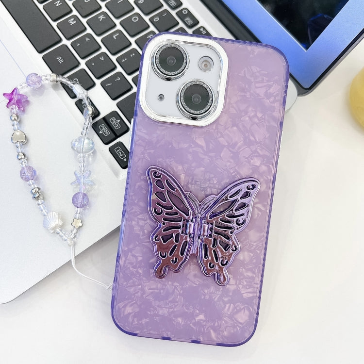 Plating Glitter Lens Film Texture Butterfly Holder Wristband Phone Case, Series 3