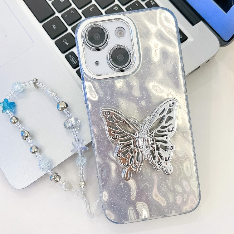Plating Glitter Lens Film Texture Butterfly Holder Wristband Phone Case, Series 3