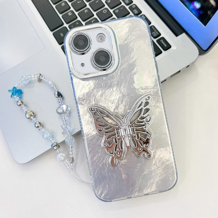 Plating Glitter Lens Film Texture Butterfly Holder Wristband Phone Case, Series 3