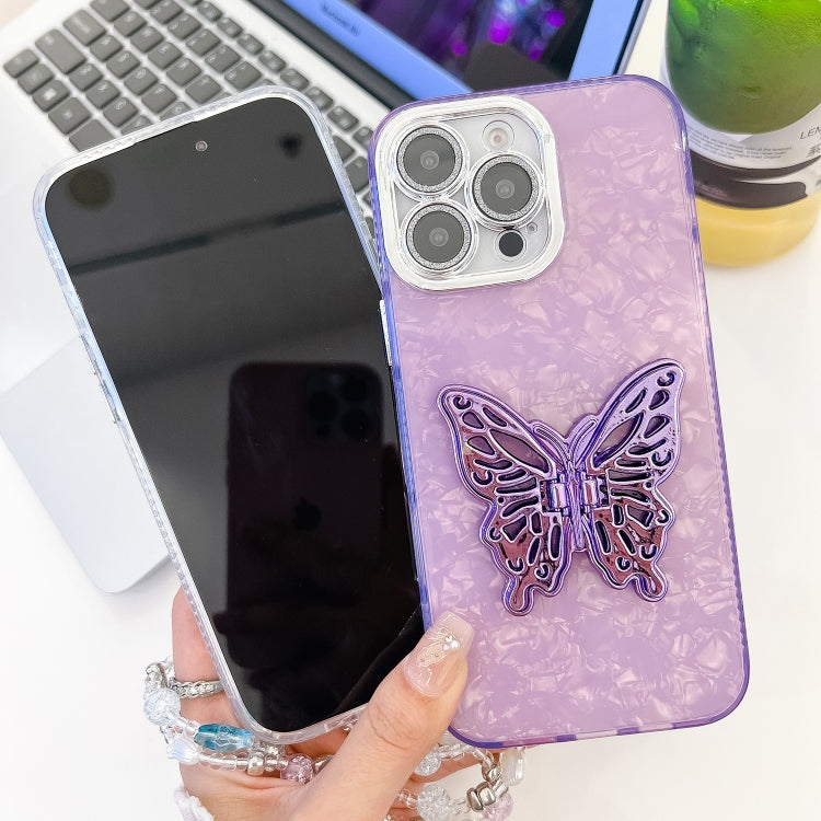 Plating Glitter Lens Film Texture Butterfly Holder Wristband Phone Case, Series 3