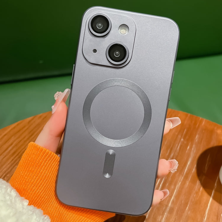 Metallic Paint Magsafe Liquid TPU Phone Case, For iPhone 15, For iPhone 14 Plus, For iPhone 14