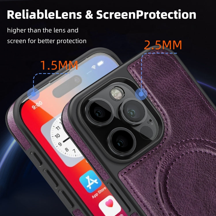 Multi-function Holder MagSafe PU Phone Case, For iPhone 16 Pro Max, For iPhone 16 Pro, For iPhone 16 Plus