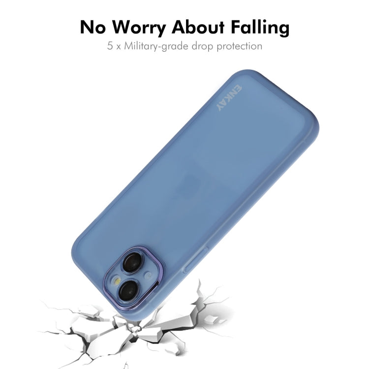 ENKAY Hat-Prince Translucent Matte TPU Phone Case with Lens Film, For iPhone 14 Plus, For iPhone 14, For iPhone 14 Pro, For iPhone 14 Pro Max