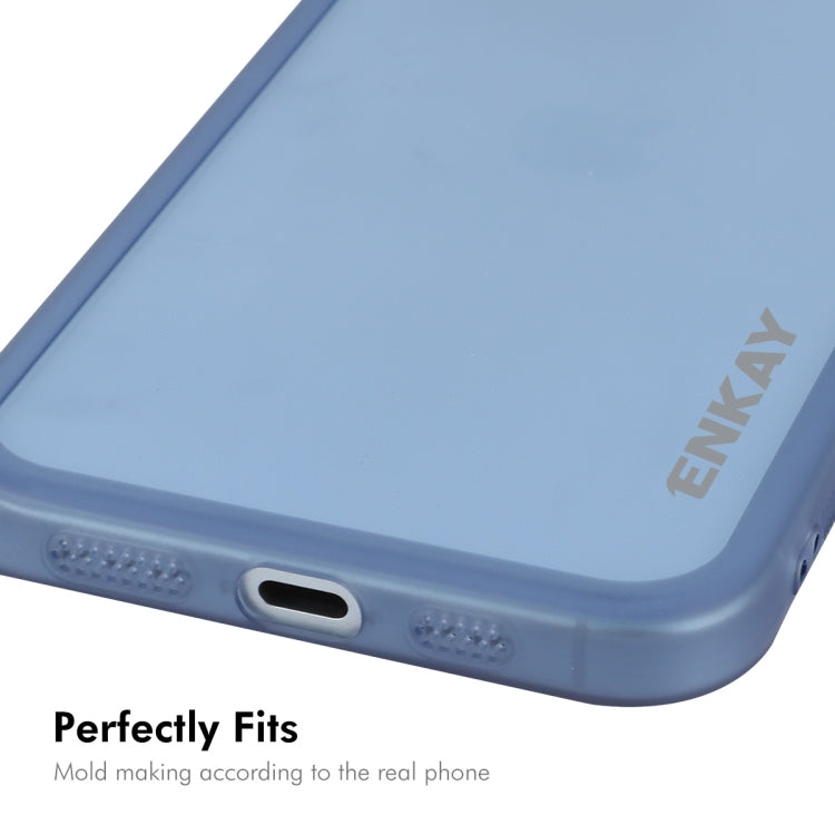 ENKAY Hat-Prince Translucent Matte TPU Phone Case with Lens Film, For iPhone 14 Plus, For iPhone 14, For iPhone 14 Pro, For iPhone 14 Pro Max