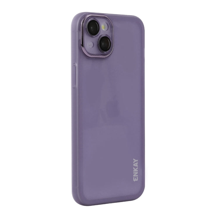 ENKAY Hat-Prince Translucent Matte TPU Phone Case with Lens Film, For iPhone 14 Plus, For iPhone 14, For iPhone 14 Pro, For iPhone 14 Pro Max