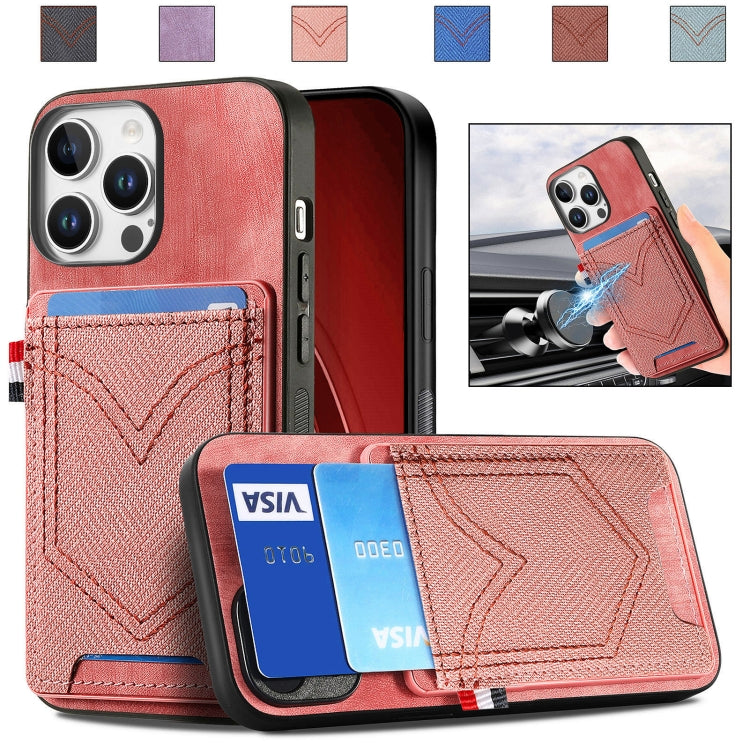 Denim Texture Leather Skin Phone Case with Card Slot, For iPhone 16e, For iPhone 16 Pro Max, For iPhone 16 Pro, For iPhone 16 Plus
