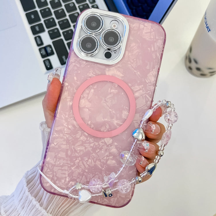 Plating Texture Wristband MagSafe TPU Phone Case with Glitter Lens Film, Series 1