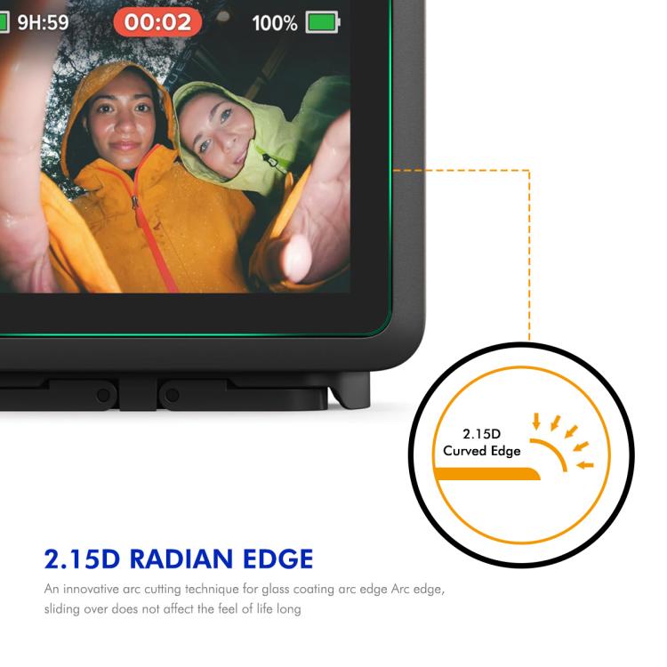 ENKAY 0.2mm 9H Tempered Glass Screen Protector Front ＆ Back Camera Film, For GoPro HERO13 Black