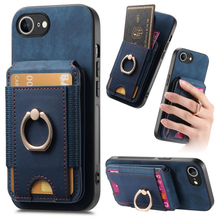 Retro Splitable Magnetic Stand Card Bag Leather Phone Case, For iPhone 18 Pro / 17 Pro, For iPhone 18 Pro Max / 17 Pro Max, For iPhone 17e / 16e, For iPhone 17