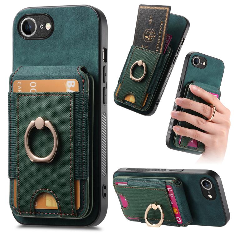 Retro Splitable Magnetic Stand Card Bag Leather Phone Case, For iPhone 18 Pro / 17 Pro, For iPhone 18 Pro Max / 17 Pro Max, For iPhone 17e / 16e, For iPhone 17