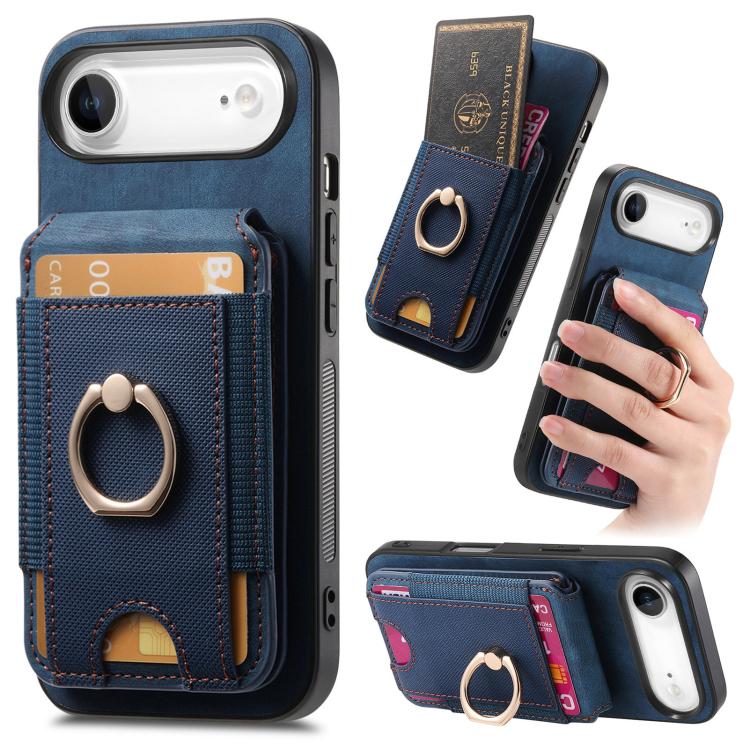 Retro Splitable Magnetic Stand Card Bag Leather Phone Case
