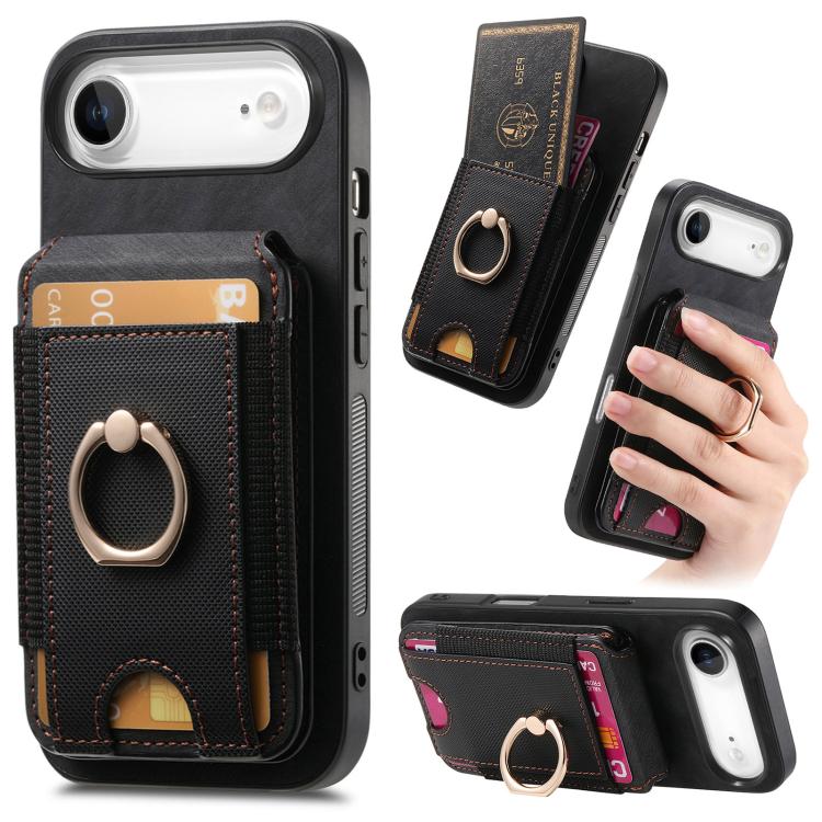 Retro Splitable Magnetic Stand Card Bag Leather Phone Case