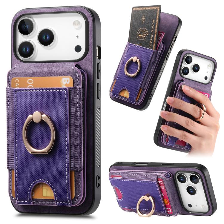 Retro Splitable Magnetic Stand Card Bag Leather Phone Case, For iPhone 17e / 16e, For iPhone 17 Pro Max, For iPhone 17 Pro, For iPhone 17