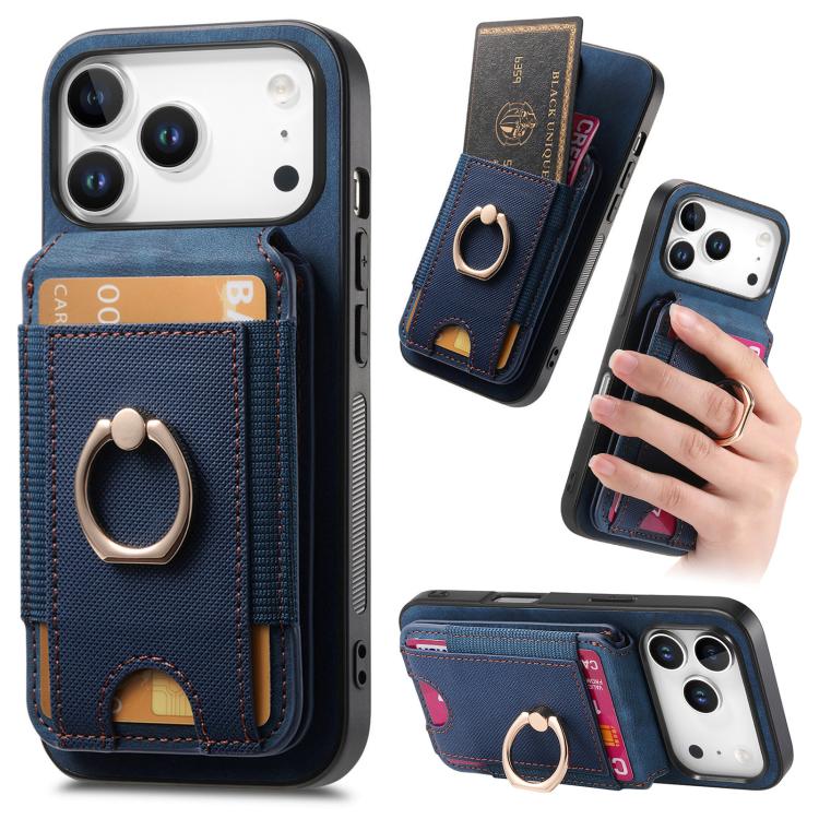 Retro Splitable Magnetic Stand Card Bag Leather Phone Case
