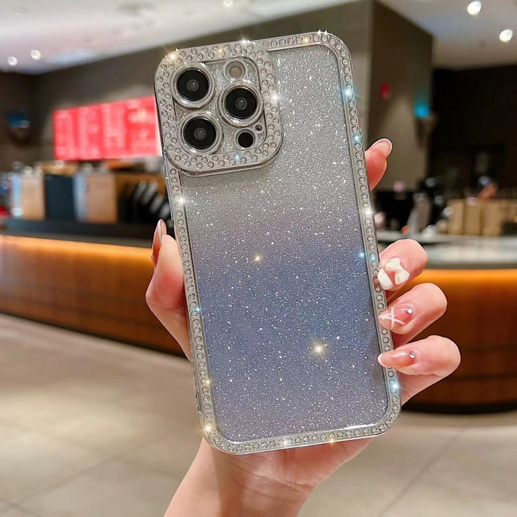 Diamond Gradient Glitter Plated TPU Phone Case, For iPhone 17, For iPhone Air, For iPhone 16 Pro Max