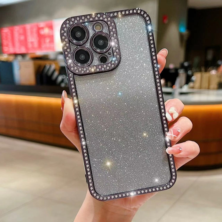 Diamond Gradient Glitter Plated TPU Phone Case, For iPhone Air, For iPhone 16 Pro Max, For iPhone 16 Pro