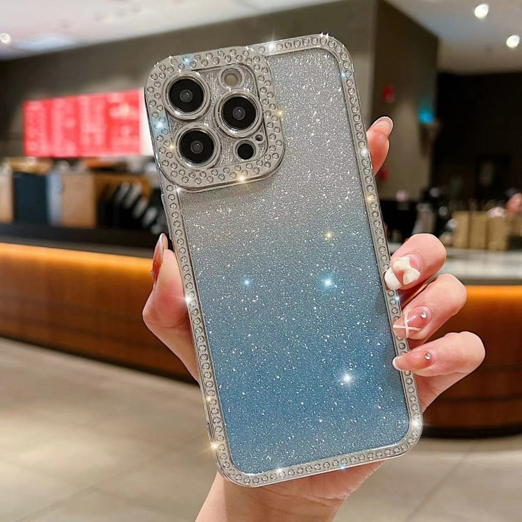 Diamond Gradient Glitter Plated TPU Phone Case, For iPhone Air, For iPhone 16 Pro Max, For iPhone 16 Pro