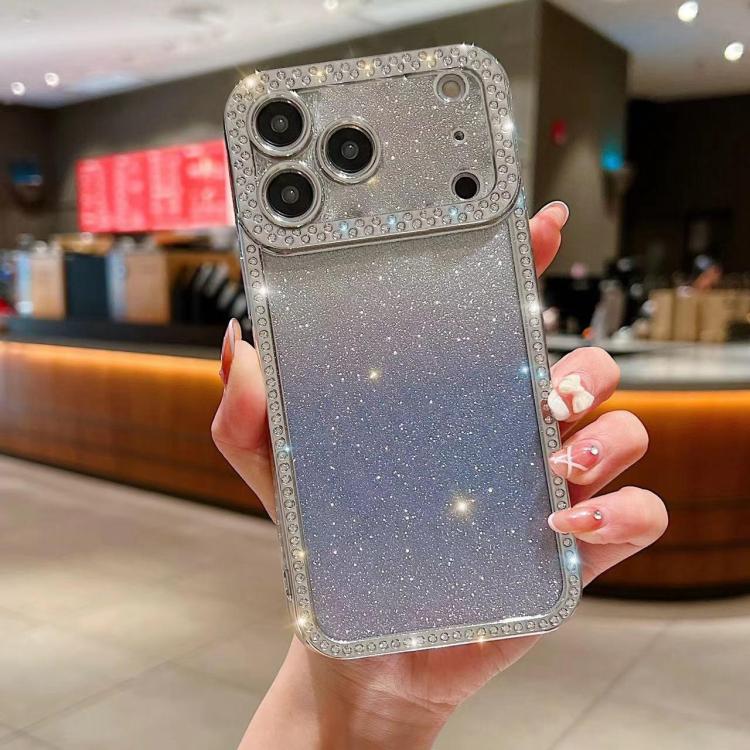 Diamond Gradient Glitter Plated TPU Phone Case, For iPhone 17e / 16e, For iPhone 17 Pro Max, For iPhone 17 Pro