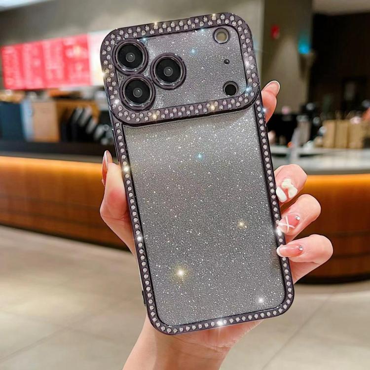 Diamond Gradient Glitter Plated TPU Phone Case, For iPhone 17e / 16e, For iPhone 17 Pro Max, For iPhone 17 Pro