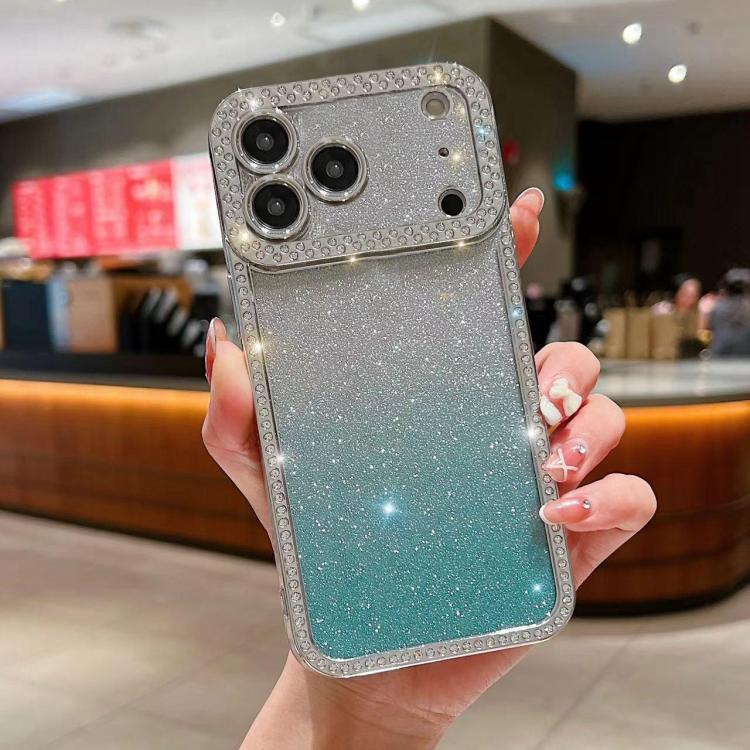 Diamond Gradient Glitter Plated TPU Phone Case, For iPhone 17e / 16e, For iPhone 17 Pro Max, For iPhone 17 Pro