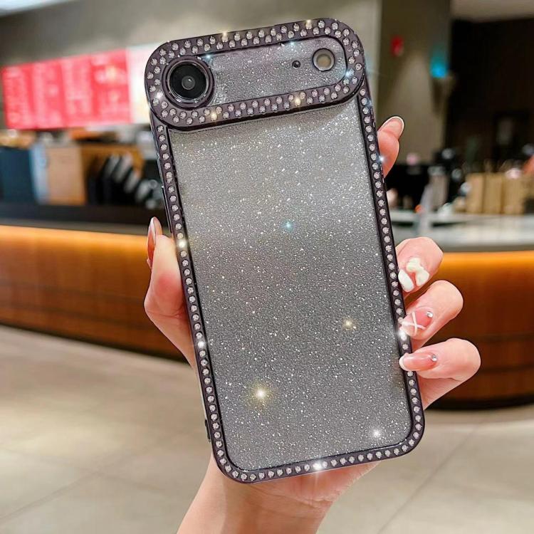 Diamond Gradient Glitter Plated TPU Phone Case, For iPhone 17, For iPhone Air, For iPhone 16 Pro Max