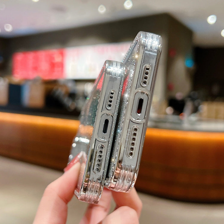 Diamond Gradient Glitter Plated TPU Phone Case, For iPhone 17, For iPhone Air, For iPhone 16 Pro Max