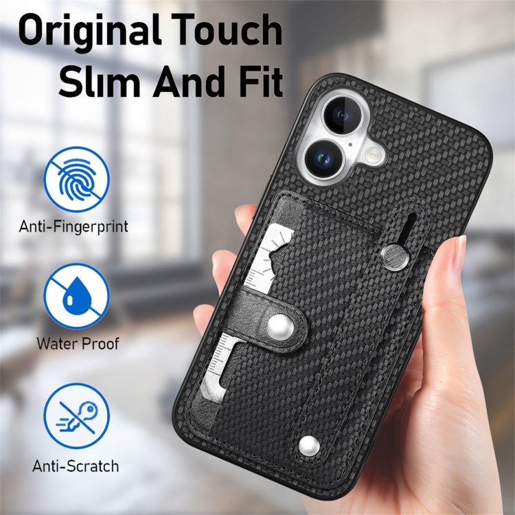 Wristband Kickstand Card Wallet Back Phone Case with Tool Knife