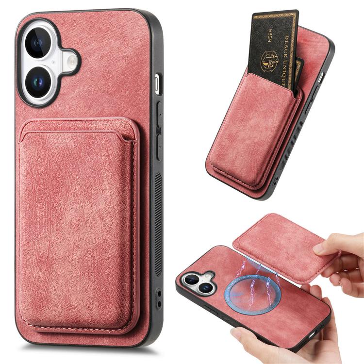 Retro Leather Card Bag Magnetic Phone Case