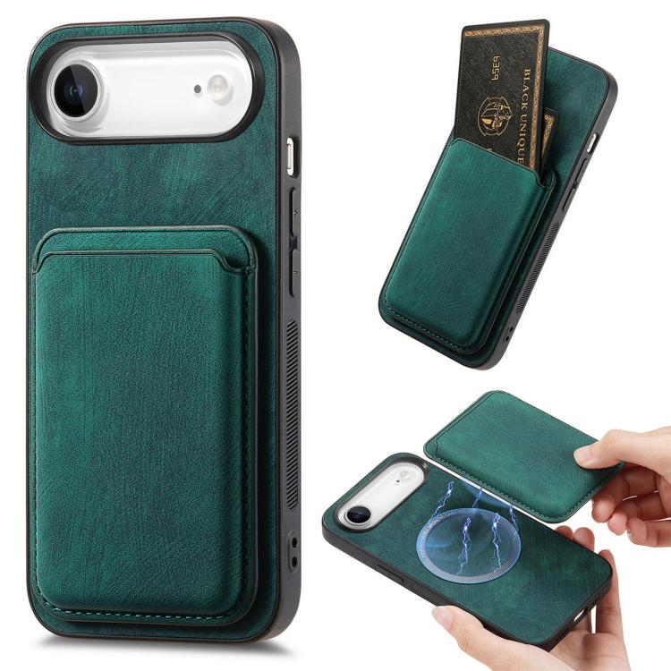 Retro Leather Card Bag Magnetic Phone Case