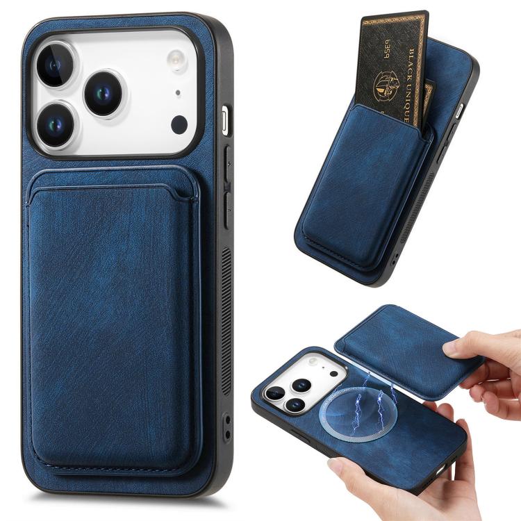 Retro Leather Card Bag Magnetic Phone Case