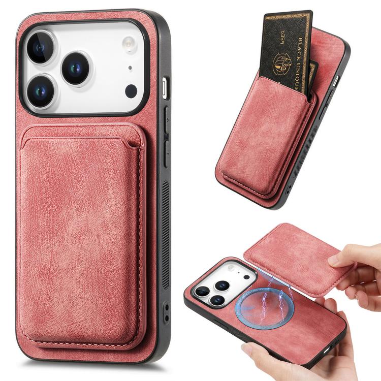 Retro Leather Card Bag Magnetic Phone Case