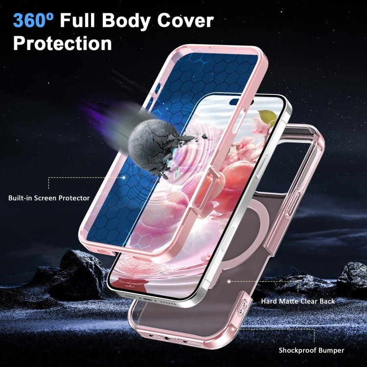 Frosted Skin Feel MagSafe Holder 360 Full Body Phone Case