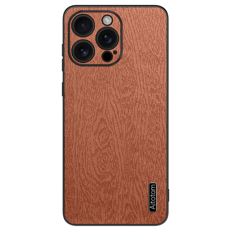 Tree Bark Leather Shockproof Phone Case