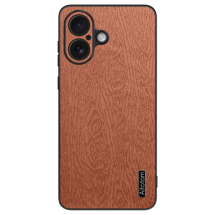 Tree Bark Leather Shockproof Phone Case