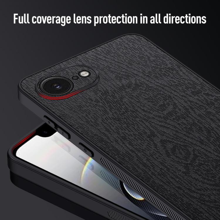 Tree Bark Leather Shockproof Phone Case