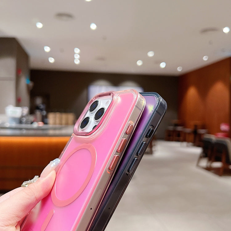 Bright Shadow  Magsafe Discoloration Phone Case with Wrist Strap, For iPhone 12 Pro, For iPhone 11 Pro Max, For iPhone 11