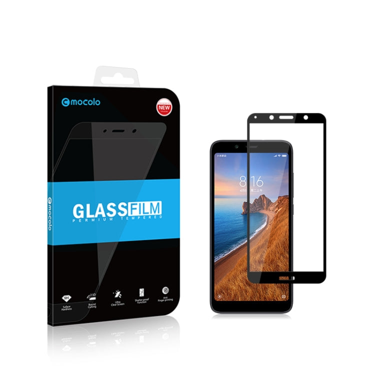 mocolo 0.33mm 9H 2.5D Full Glue Tempered Glass Film for Xiaomi Redmi 7A
