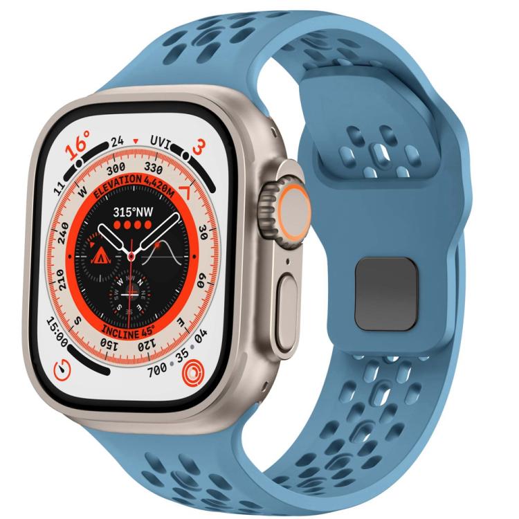 Mesh Reverse Buckle Silicone Watch Band, For Apple Watch 46mm / 49mm / 45mm / 44mm, For Apple Watch 42mm / 41mm / 40mm / 38mm