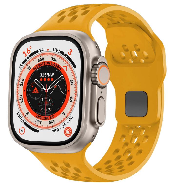 Mesh Reverse Buckle Silicone Watch Band, For Apple Watch 46mm / 49mm / 45mm / 44mm, For Apple Watch 42mm / 41mm / 40mm / 38mm