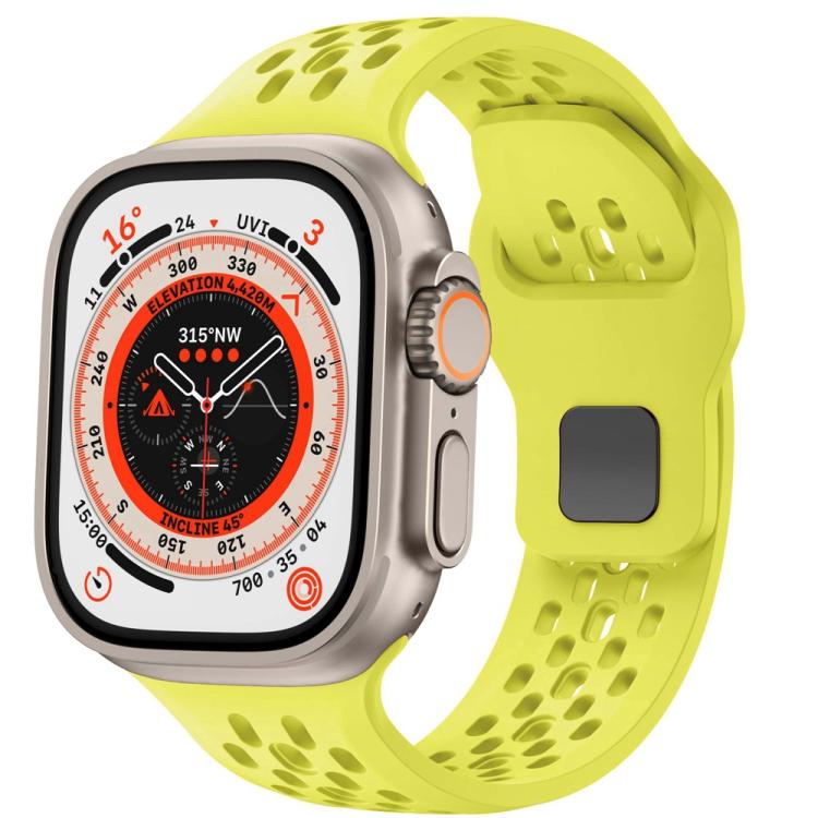 Mesh Reverse Buckle Silicone Watch Band, For Apple Watch 46mm / 49mm / 45mm / 44mm, For Apple Watch 42mm / 41mm / 40mm / 38mm