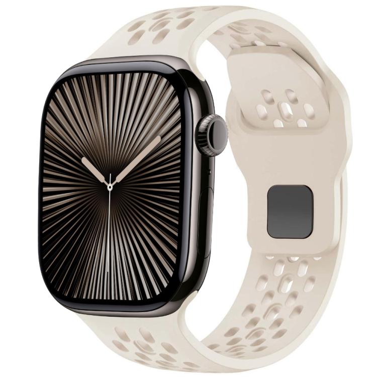Mesh Reverse Buckle Silicone Watch Band, For Apple Watch 46mm / 49mm / 45mm / 44mm, For Apple Watch 42mm / 41mm / 40mm / 38mm