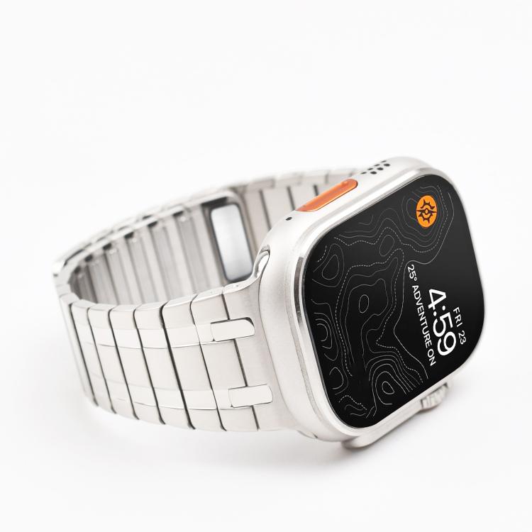 One Bead Magnetic Milan Stainless Steel Watch Band, For Apple Watch 46mm / 49mm / 45mm / 44mm