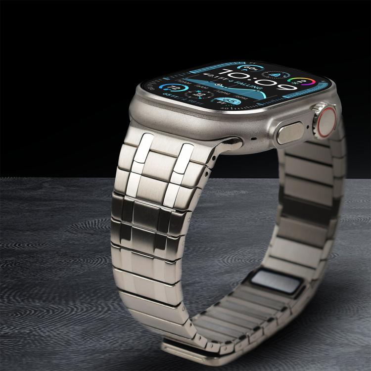 One Bead Magnetic Milan Stainless Steel Watch Band, For Apple Watch 46mm / 49mm / 45mm / 44mm