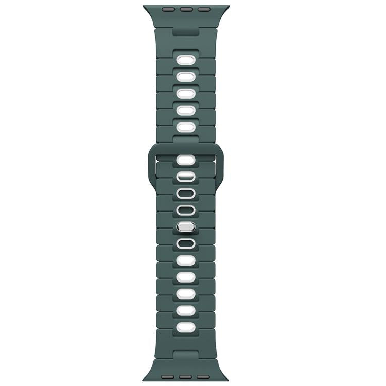 Two Tone Silicone Watch Band, For Apple Watch 46mm / 49mm / 45mm / 44mm, For Apple Watch 42mm / 41mm / 40mm / 38mm