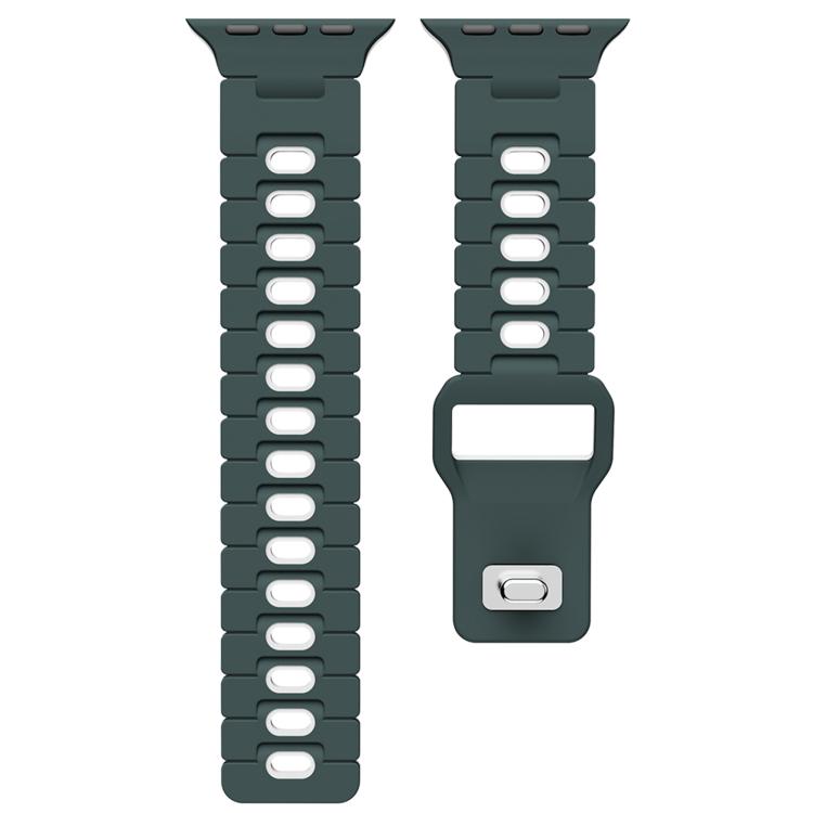 Two Tone Silicone Watch Band, For Apple Watch 46mm / 49mm / 45mm / 44mm, For Apple Watch 42mm / 41mm / 40mm / 38mm