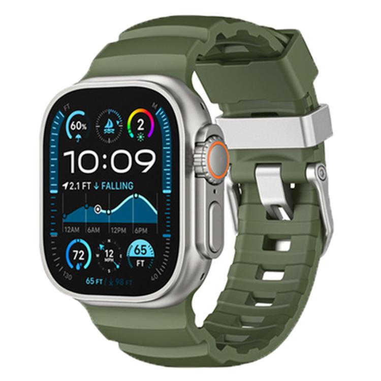 Titanium Buckle Field Path Fluororubber Watch Band, For Apple Watch 46mm / 49mm / 45mm / 44mm