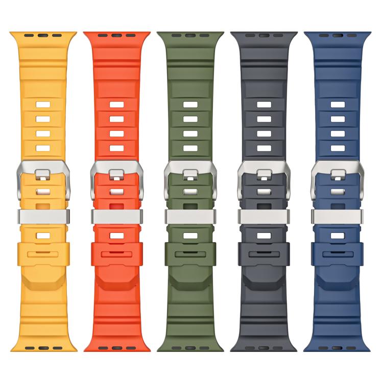 Titanium Buckle Field Path Fluororubber Watch Band, For Apple Watch 46mm / 49mm / 45mm / 44mm