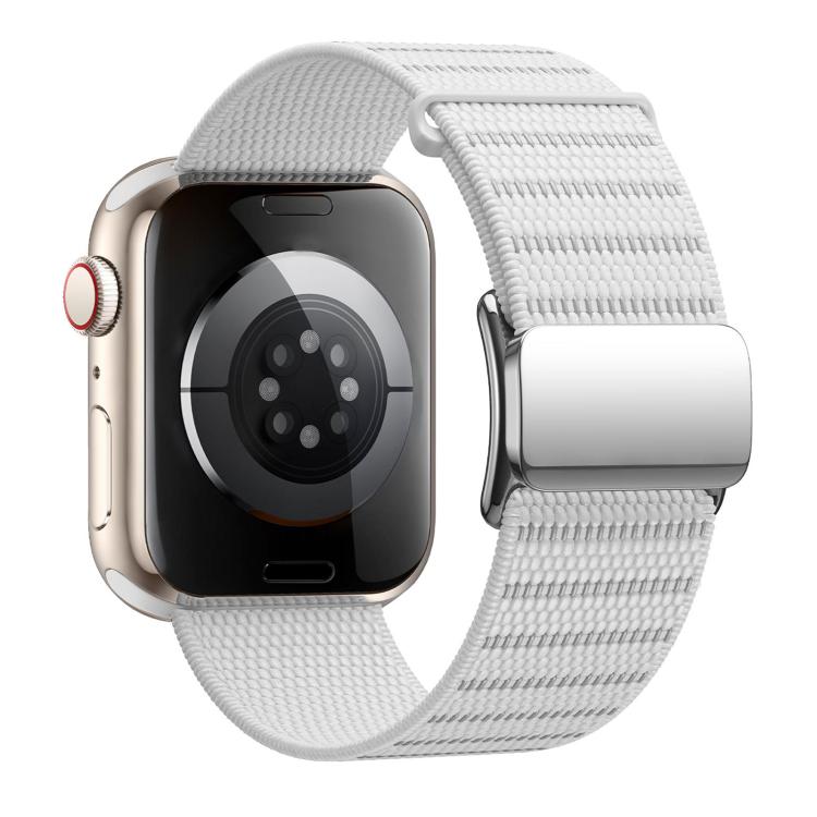 Magnetic Buckle Reflective Nylon Watch Band, For Apple Watch 46mm / 49mm / 45mm / 44mm, For Apple Watch 42mm / 41mm / 40mm / 38mm